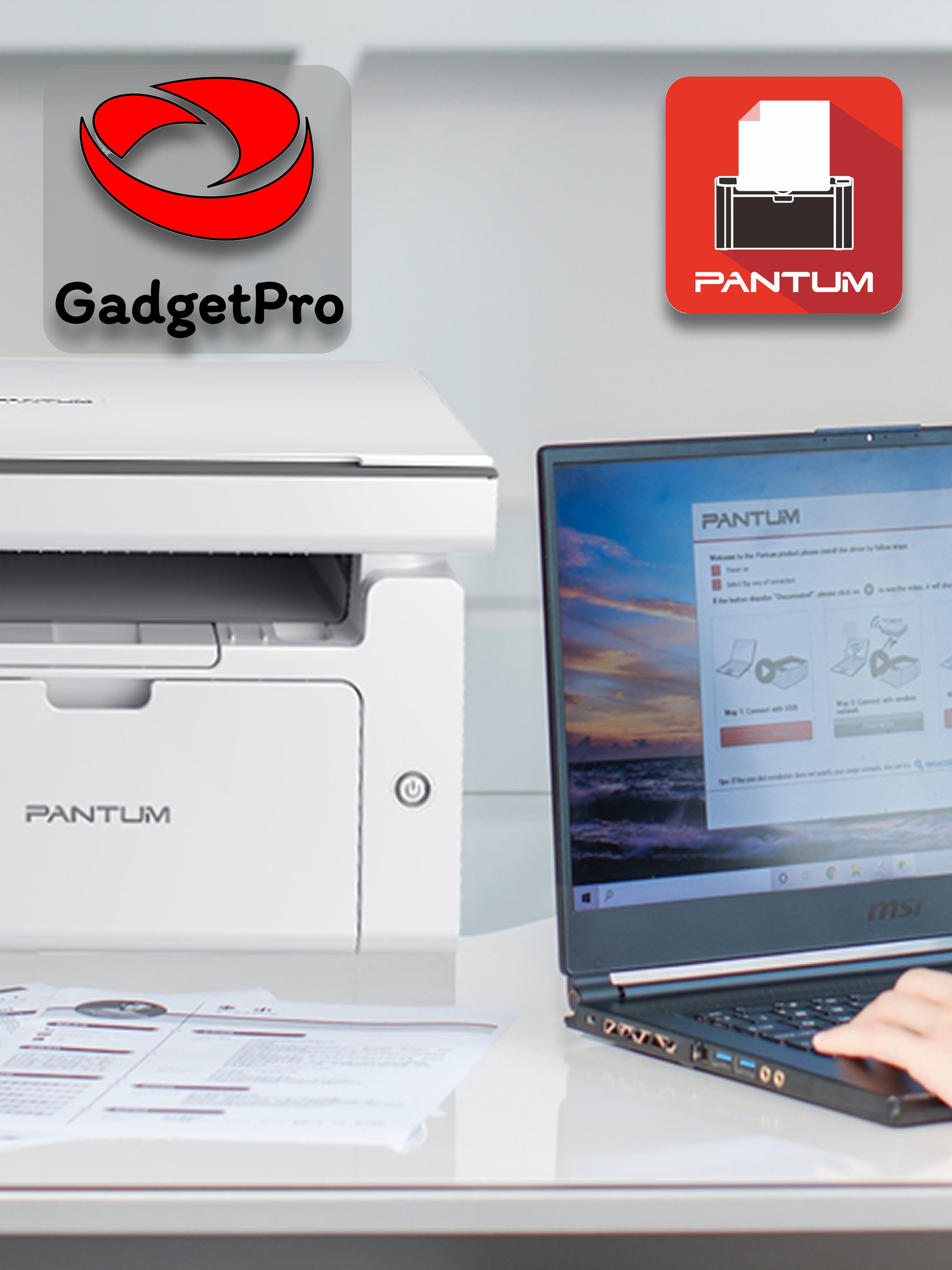 МФУ Pantum M6503W лазерное A4, Wi-Fi, 22 стр/мин, LCD, белое + заправочный набор