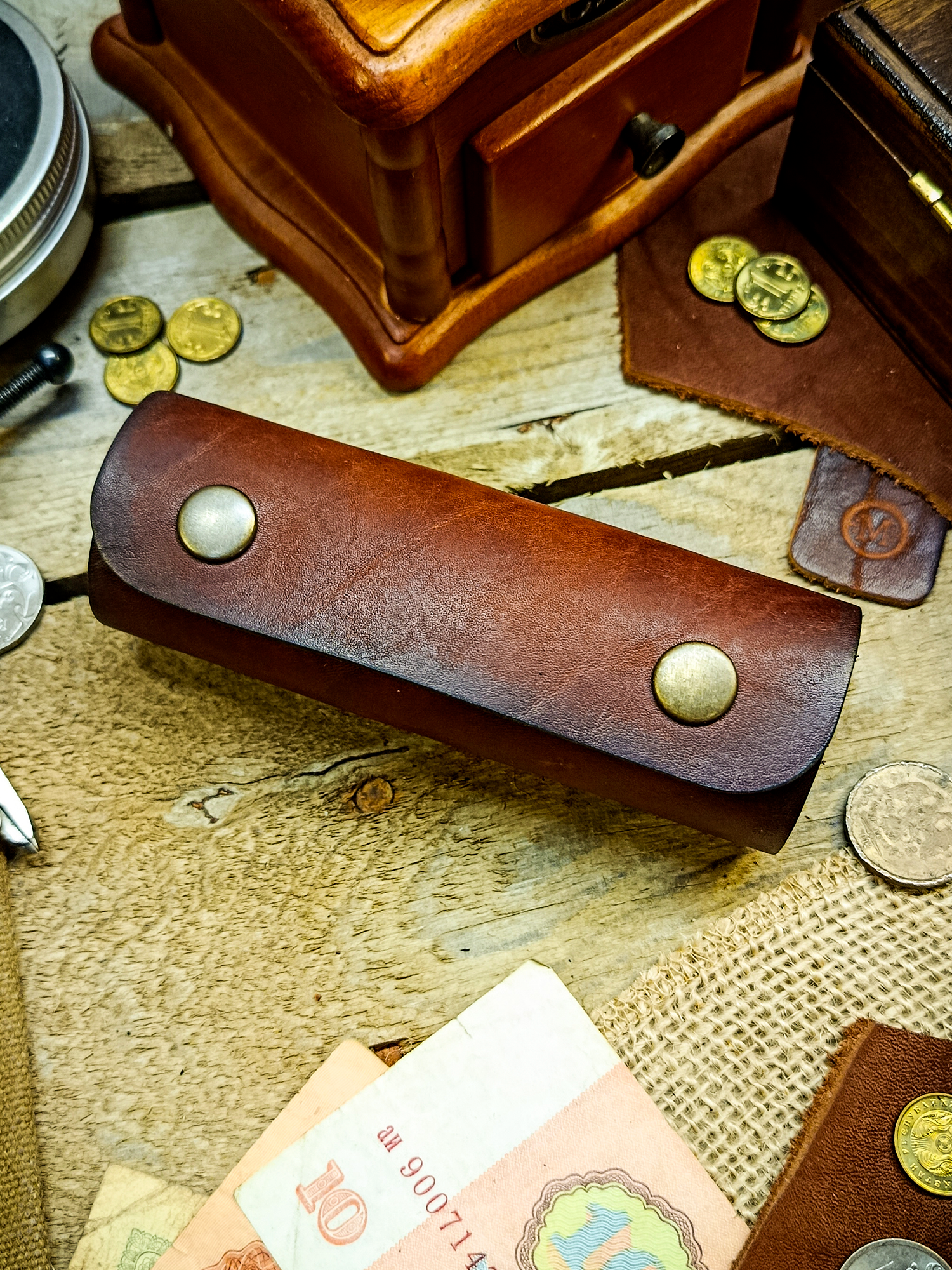 Ключница March Leather коричневый