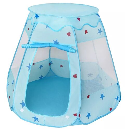 фото Палатка наша игрушка звездочки 800630, голубой