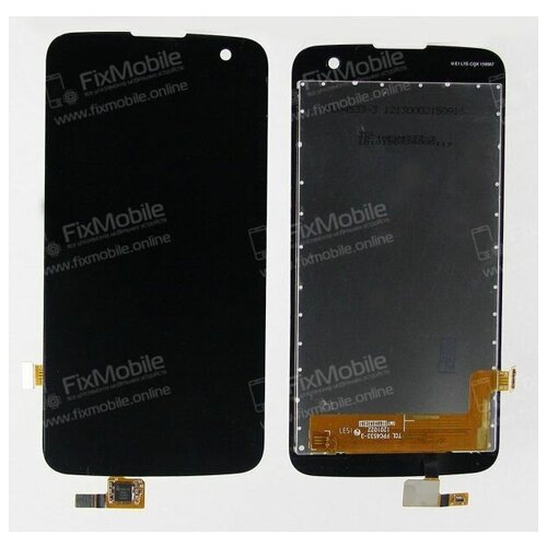 Дисплей с тачскрином для LG K4 LTE (K130E) (черный) защитное стекло lp для lg k4 lte k130e tempered glass 0 33 мм 9h ударопрочное конверт