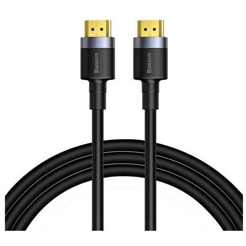 Кабель 4K HDMI - 4K HDMI 2м Baseus Cafule - Черный (CADKLF-F01) 1 4 displayport adapter cable 2k 165hz 4k 144hz 8k 60hz dp male to male hd display cable adapter for laptop projector