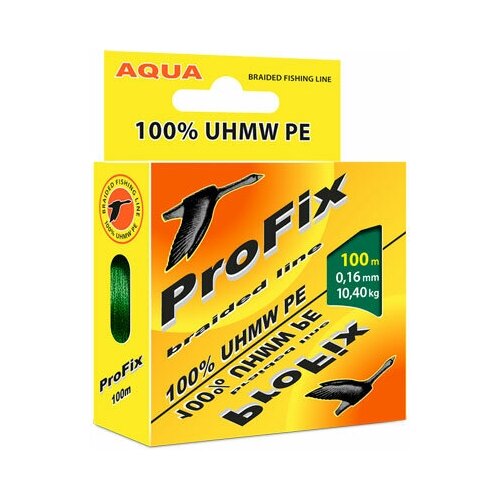 AQUA Плетеный шнур AQUA ProFix dark green, d=0,35mm