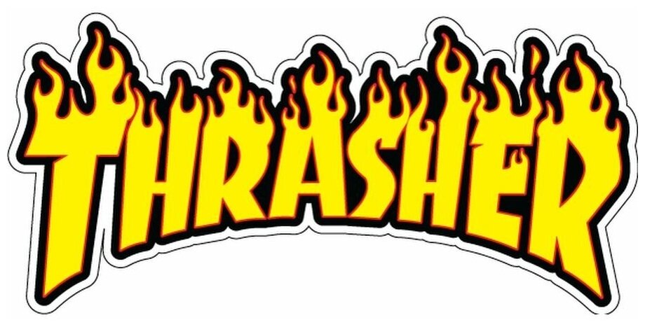 Наклейка Thrasher 15х7 см