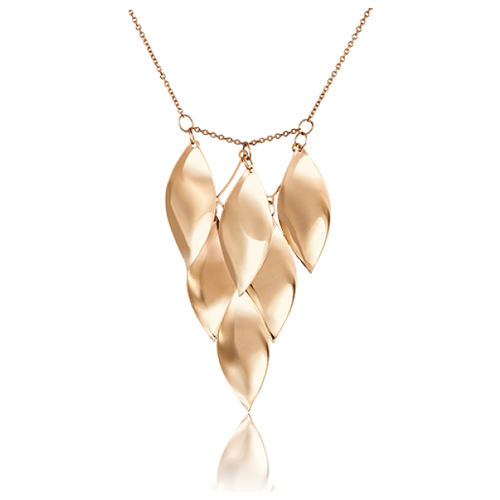 PLATINA jewelry Колье из красного золота без камней 07-0187-00-000-1110-01, размер 40