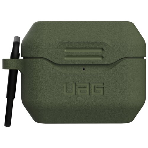 фото Чехол с карабином urban armor gear (uag) standard issue silicone_001 case для airpods pro, цвет оливковый (10245k117272)