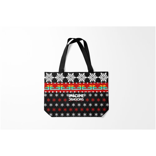 фото Сумка-шоппер / 46х35 см / рок / imagine dragons праздничный burnettie
