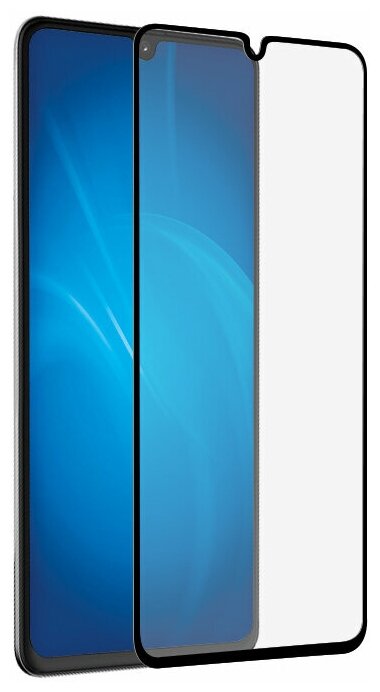 Защитное стекло для экрана DF sColor-117 черный для Samsung Galaxy A42 1шт. (DF ) - фото №1