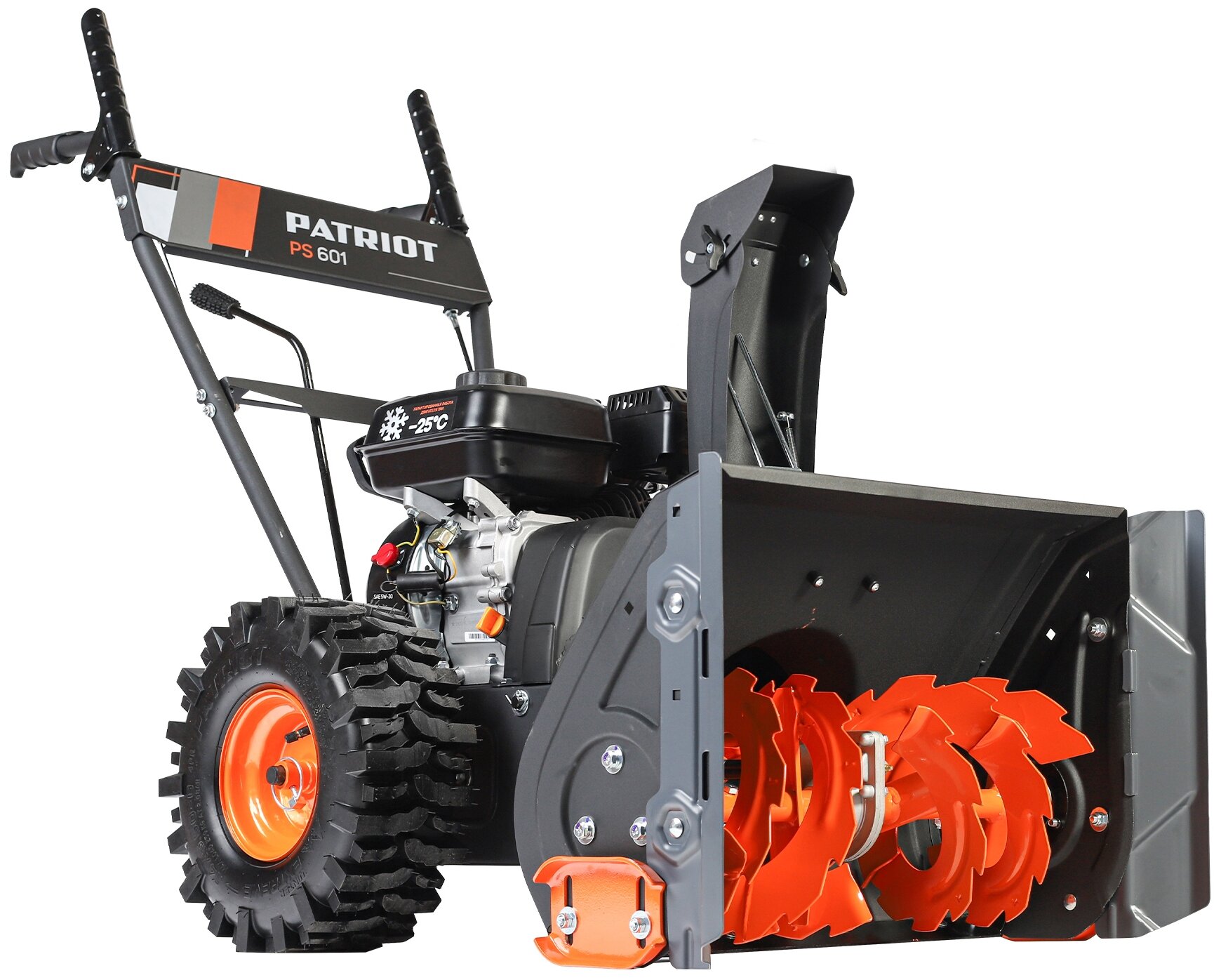 Снегоуборщик PATRIOT PS 601 7 л.с ,стартер ручной, ковш 66см.; колеса Winter Extreme 14x5,50-6;