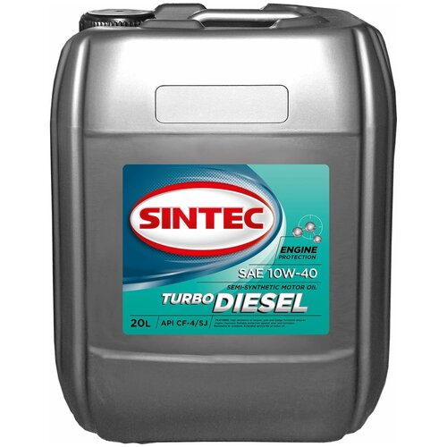 Минеральное моторное масло SINTEC Turbo Diesel 10W-40, 20 л