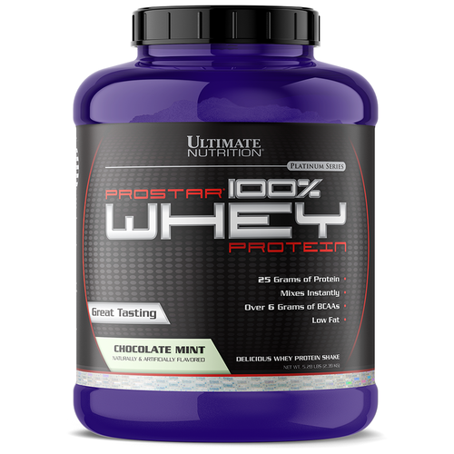 фото Протеин ultimate nutrition prostar 100% whey protein, 2390 гр., шоколад мята