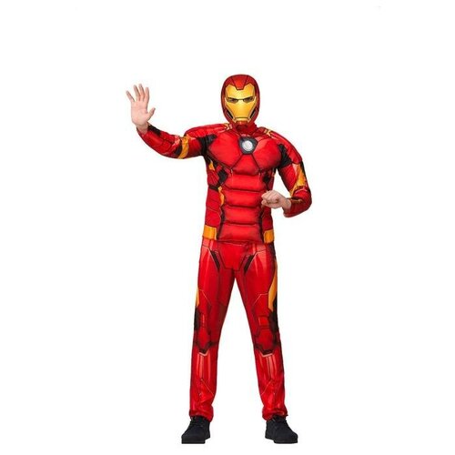 Батик Детский карнавальный костюм «Железный человек», размер 28, рост 110 см костюм супергероя плащ и маска раскраска красный железный человек