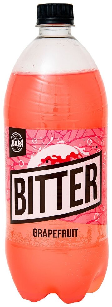 Газированный напиток Star Bar Биттер грейпфрут, ПЭТ, 1 л, пластиковая бутылка, 6 шт.