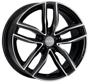 Литые колесные диски MAK Sarthe Black Mirror 8x18 5x112 ET40 D57.1 Чёрный глянцевый с полированной лицевой частью (F8080RHBM40WE3X)