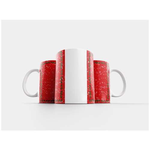 фото Кружка "шаблон, зима, рождество" 320 мл lotsprints