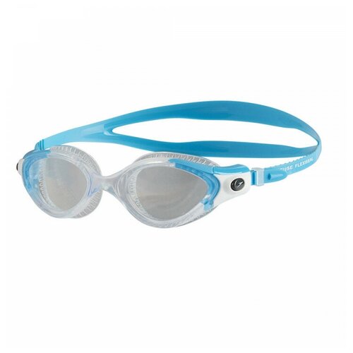 очки для плавания speedo jet арт 8 09297b988 прозрачные линзы бирюзовая оправа Очки для плавания SPEEDO Futura Biofuse Flexiseal, 8-11312C105A, прозрачные линзы, прозрачная оправа