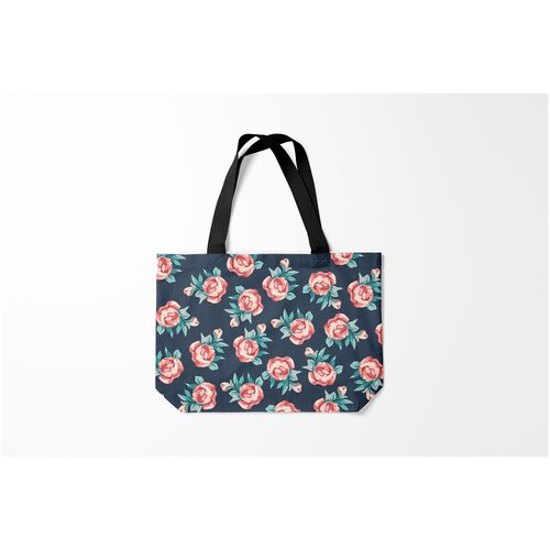 фото Сумка-шоппер / 46х35 см / тренды / цветы розы burnettie
