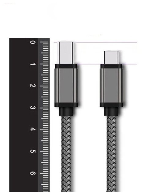 Кабель USB Type-C (удлинённый разъём 10мм) для смартфонов с усиленным корпусом