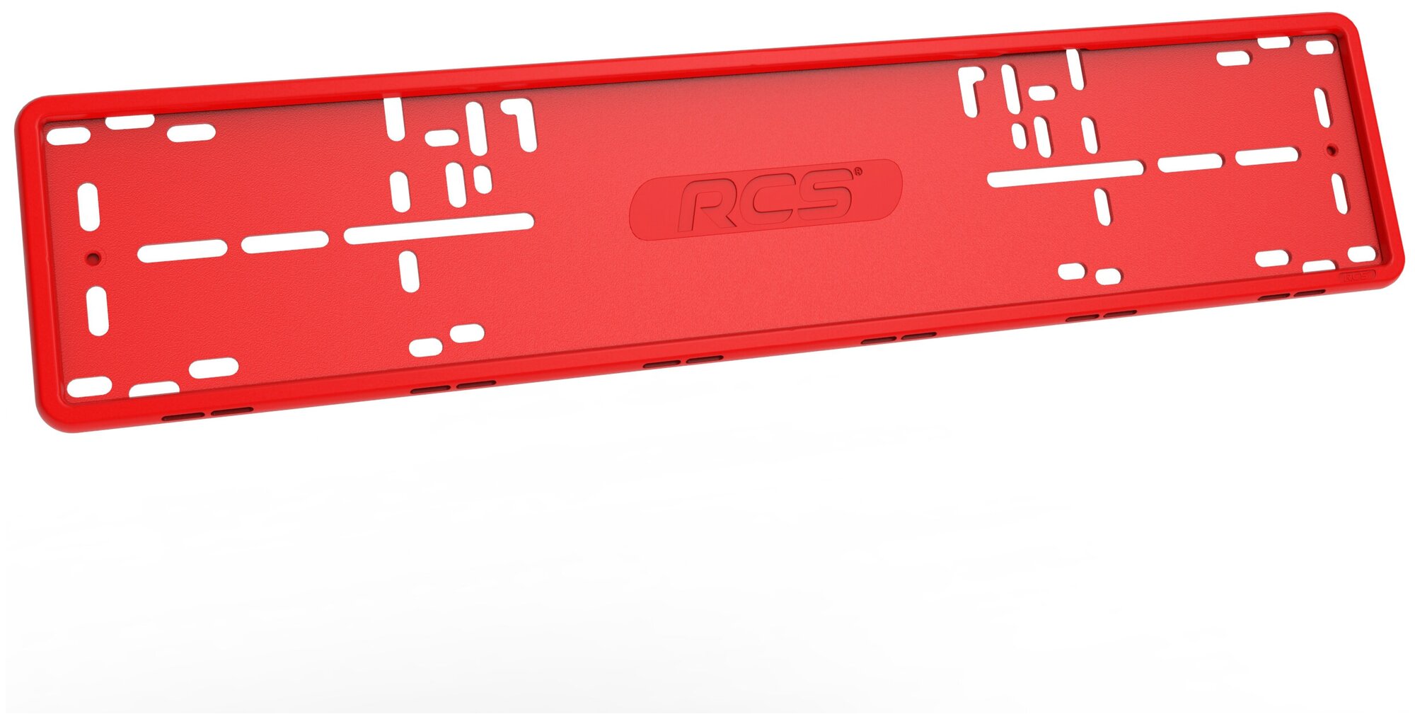 Рамка RCS красная силиконовая для номера автомобиля, последняя версия 4.0