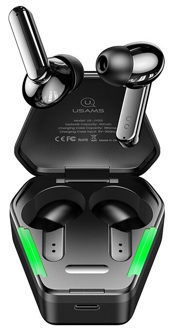 Беспроводные игровые TWS наушники USAMS JY01 Gaming Earbuds