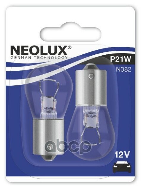 Лампа 21w 12v Ba15s 10xbli2 Neolx P21w (Двойной Блистер) Neolux арт. N38202B