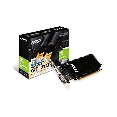 Видеокарта PCIE16 GT710 2GB GDDR3 GT 710 2GD3H LP MSI 679800₽
