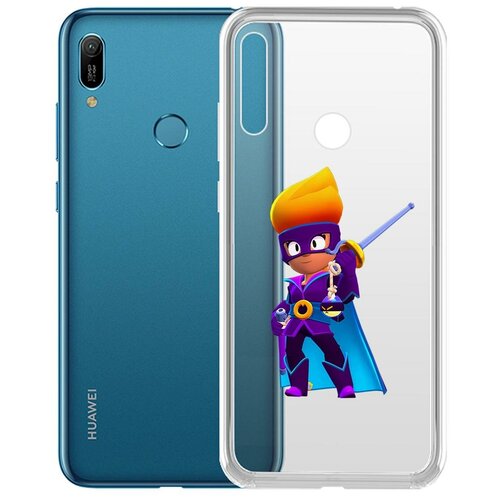 фото Чехол-накладка clear case brawl stars-амбер де ла вега для huawei y6 (2019)/y6s/honor 8a/8a pro/8a p krutoff group