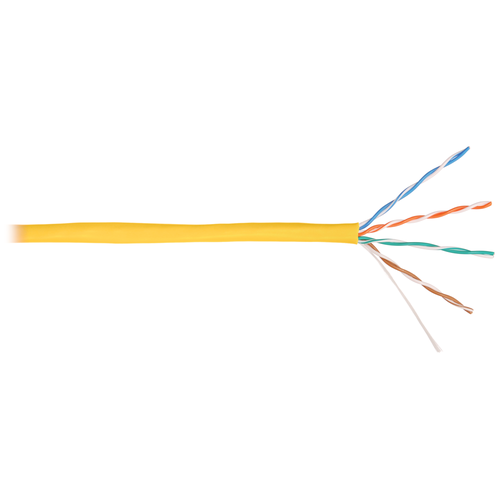 Витая пара NIKOLAN UTP кат.5e 4 пары CU 305м желтый (NKL 4100A-YL)