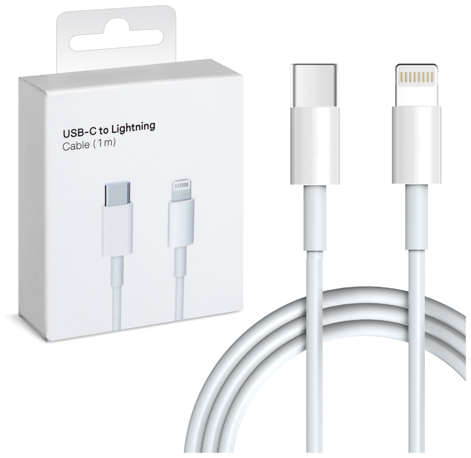 Кабель для зарядки iPhone, iPad, AirPods, iPod, TYPE C - Lightning 1M