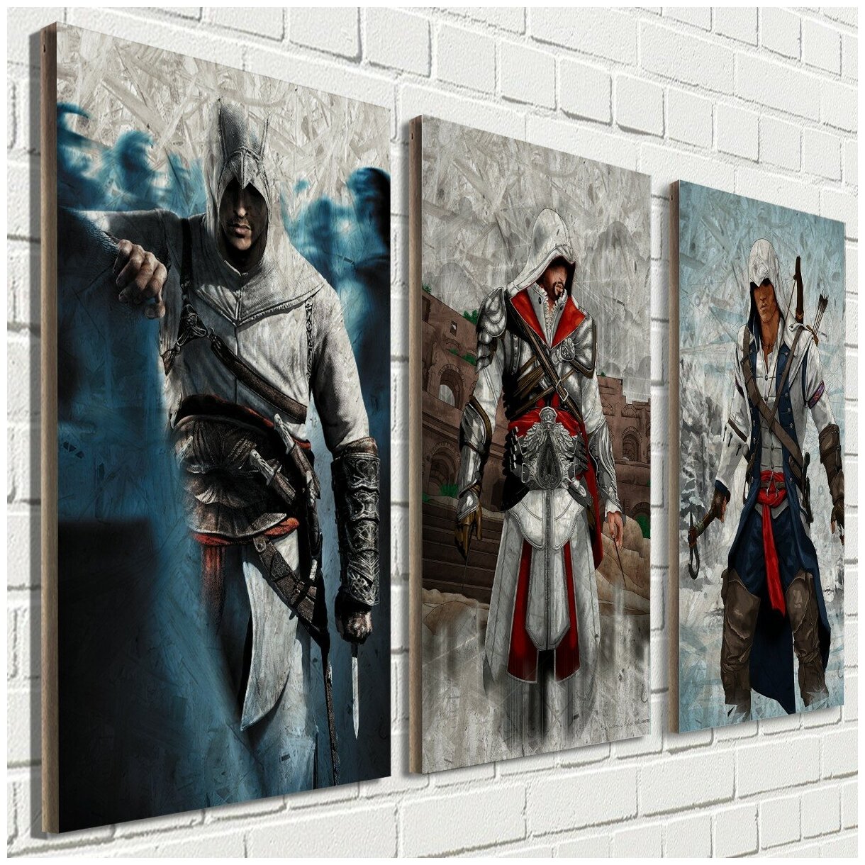 Модульная картина игра Assassins creed (Ассасин крид, PS4, PS5, PC, Альтаир, Эцио, Конор) - 1099