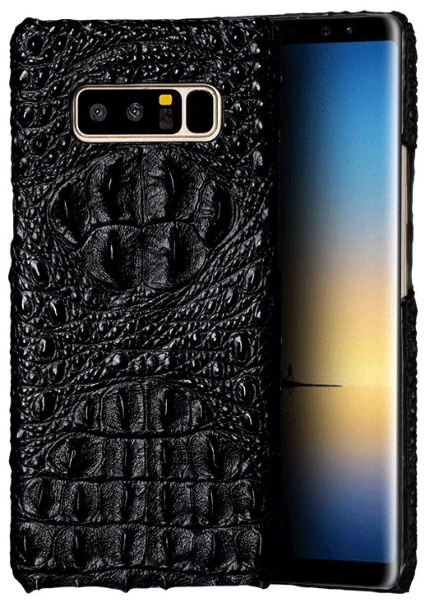 Чехол-накладка-бампер Чехол. ру Premium для Samsung Galaxy Note 8 SM-N950 (Самсунг Галакси Ноте 8) из натуральной кожи крокодила с тиснением экзотич.