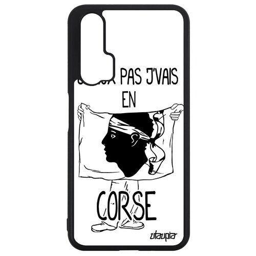 фото Красивый чехол на смартфон // huawei nova 5t // "еду на корсику" государственный страна, utaupia, белый