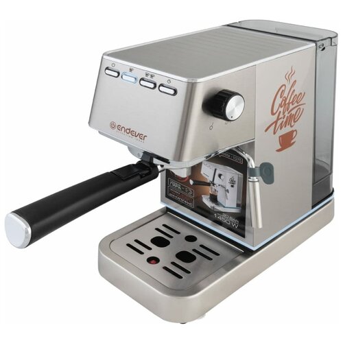 Электрическая кофеварка ENDEVER Costa-1075 рожкового типа мощность 1450 Вт цвет стальной 2 шт в упаковке 90203 1563700₽