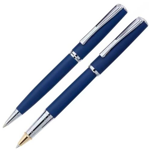 фото Набор pierre cardin pen&pen: ручка шариковая + роллер. цвет - синий матовый. упаковка е.