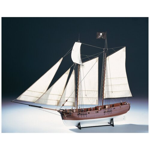 сборная модель корабля amati италия mayflower am1413 rus Модель пиратского корабля Amati Adventure pirate schooner, Масштаб 1:60, Италия, AM1446-RUS