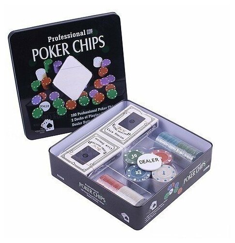 Набор для покера Luxury Gift на 100 фишек с номиналом