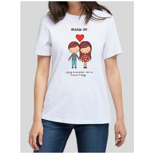 Футболка, размер 44, белый