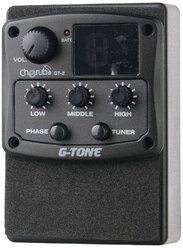 GT-2 Гитарный эквалайзер цифровой 3-полосный с тюнером и фэйзер эффектом, Cherub