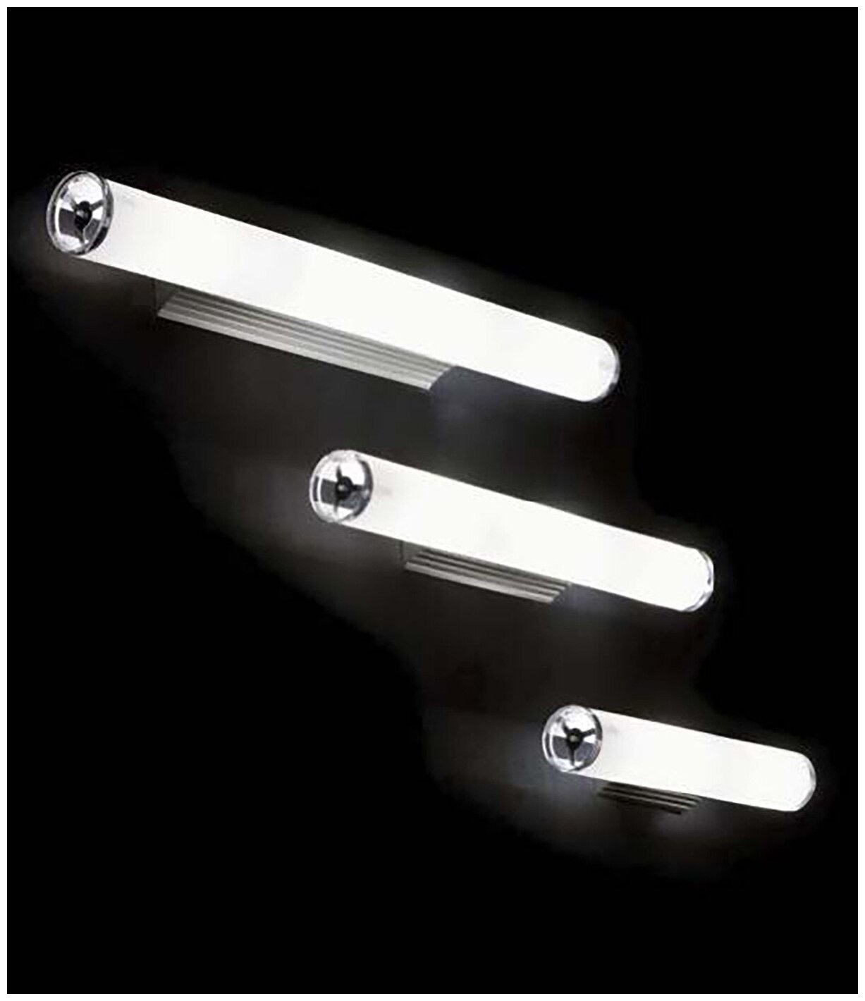 Светильник настенный Ideal lux Camerino AP3 L52 макс.3x40Вт Е14 IP20 230В Алюминий/Белый Металл/Стекло 027098 - фотография № 2
