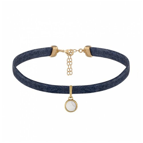 Чокер White Howlite B0113.2 BW/G