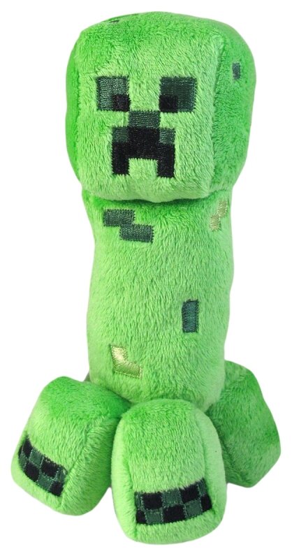 Мягкая игрушка Jazwares Minecraft Крипер, 18 см, темно-зеленый