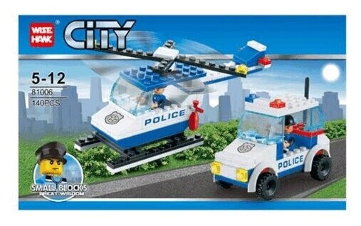 Конструктор "Полиция" 140 деталей