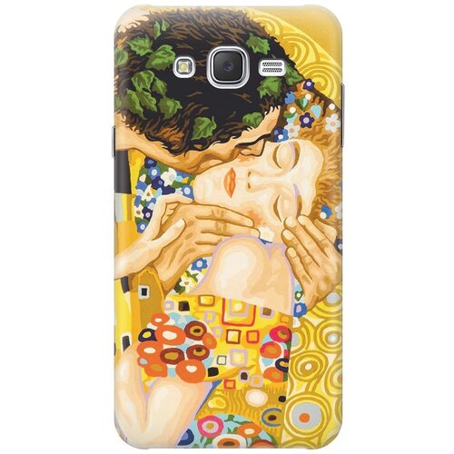 фото Силиконовый чехол на samsung galaxy j7 (2015) / самсунг джей 7 2015 с принтом "поцелуй" gosso