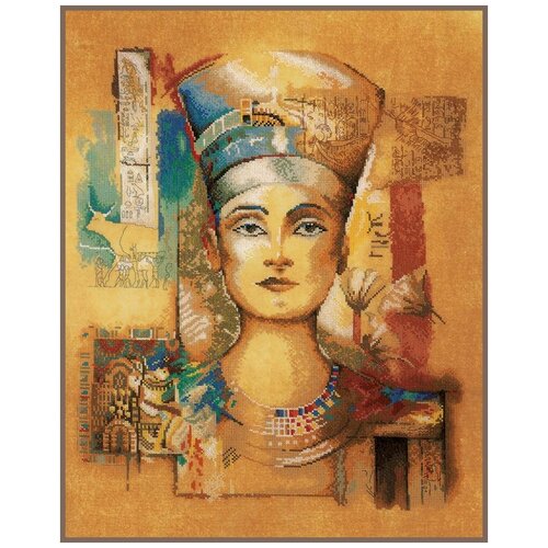 Набор для вышивания Lanarte PN-0007978 Nefertiti (Нефертити) постер поезд 39x49 см