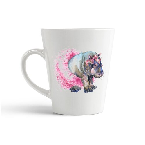 фото Кружка-латте coolpodarok "животик. бегемотик в юбке"