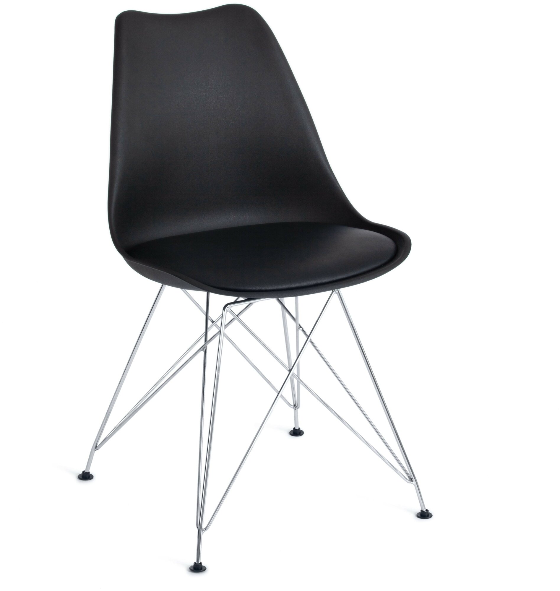 Tetchair Стул TULIP IRON CHAIR (mod.EC-123) металл/пластик, 54,5*48*83,5см, черный арт 14176