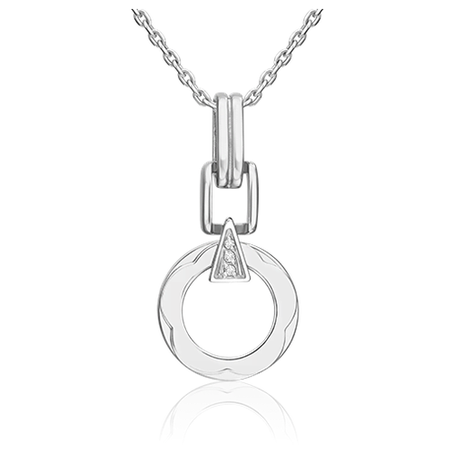 PLATINA jewelry Подвеска из белого золота 585 пробы с бриллиантом 03-3362-00-101-1120