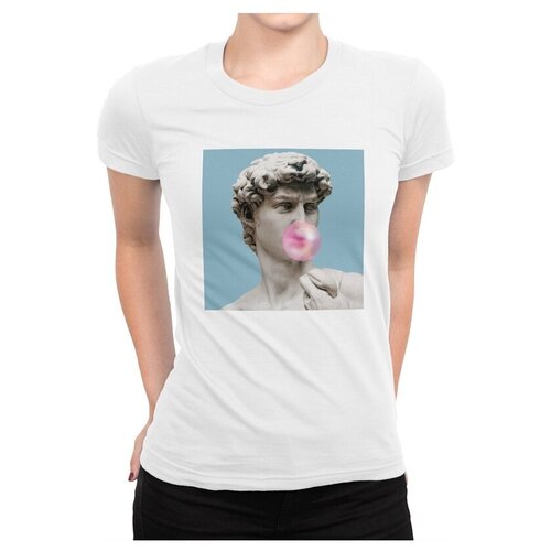 Футболка Dream Shirts Статуя Давида Женская XL Белая белый  