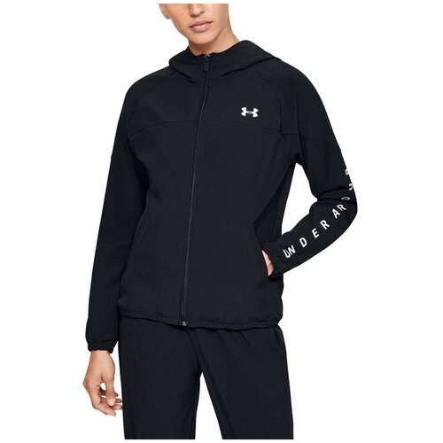 фото Толстовка under armour woven hooded jacket черный md 1351794-001