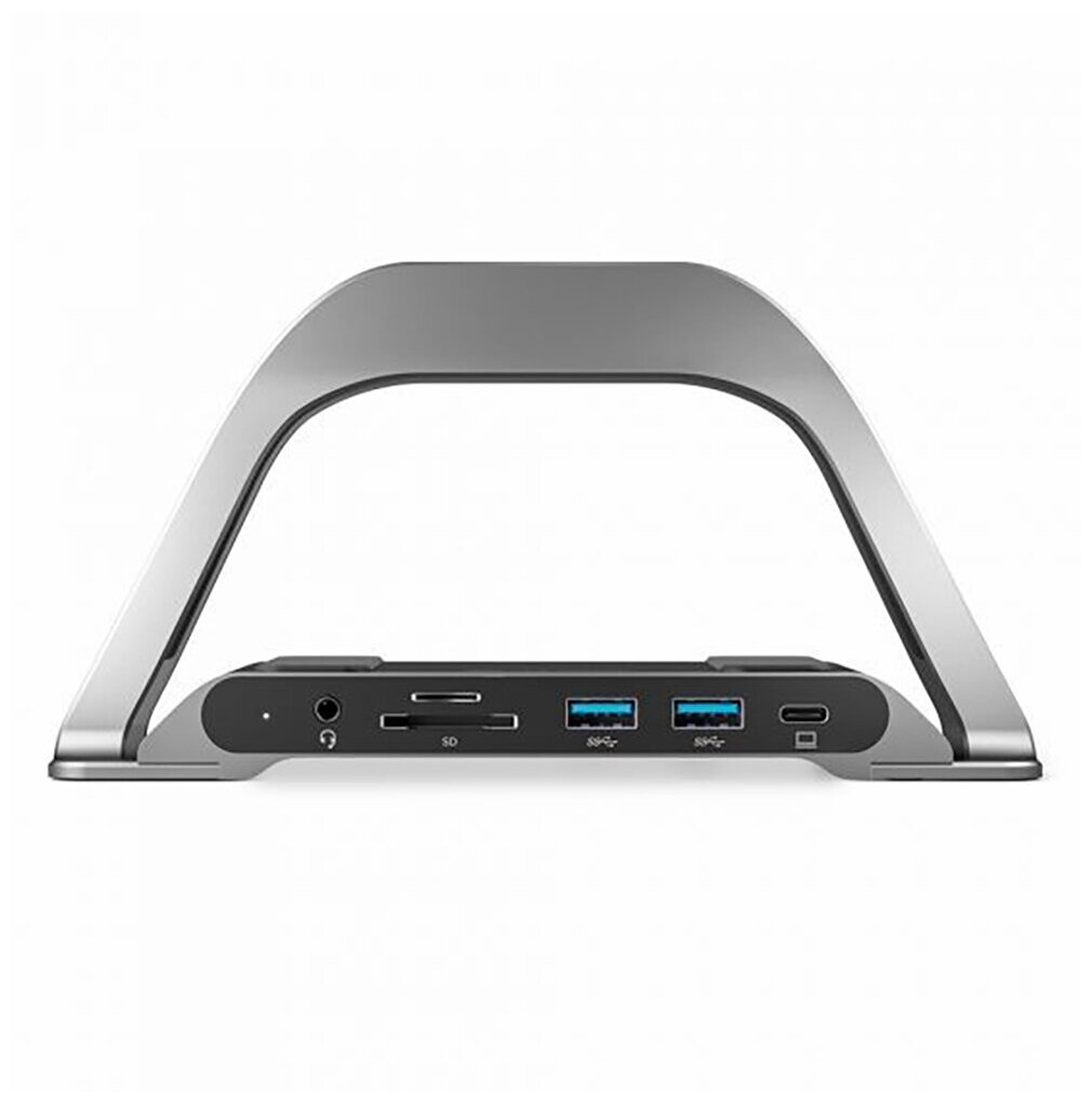 Док-станция Alogic Bolt Plus USB-C 100 Вт 10 в 1 серый космос