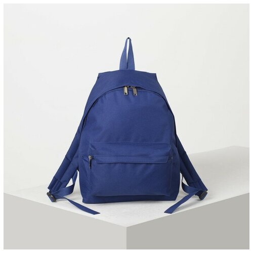 фото Зфтс рюкзак молодёжный, отдел на молнии, наружный карман, цвет синий